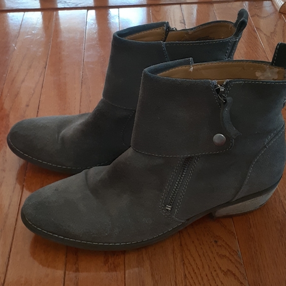Nine West Gray Suede Ankle Boots - Picture 4 of 8